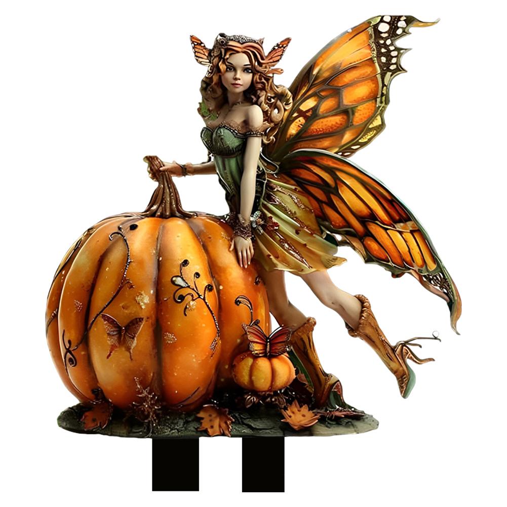 Acrylic Fairy Garden Accessories Holiday Decorative Stake Garden Fairy Decoration for Fairy Garden Flower Pot Home Decoration