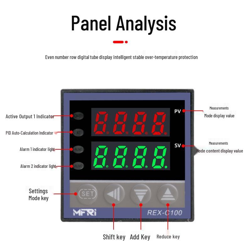 REX-C100 Smart PID Digital Temperature Controller 220V