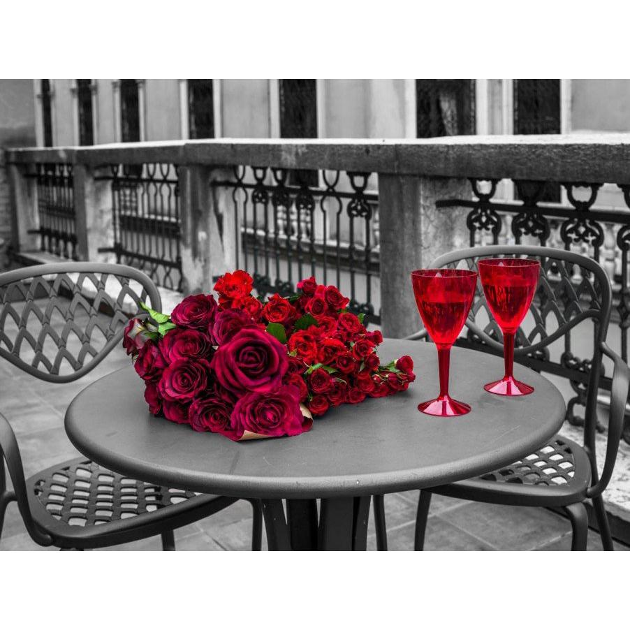 

5D Діамантова Вишивка Своїми Руками Чорний Червоний Пейзаж Повна Кругла Викладка Стразами Картини Вишивка Троянда Квітка Round 40x50cm