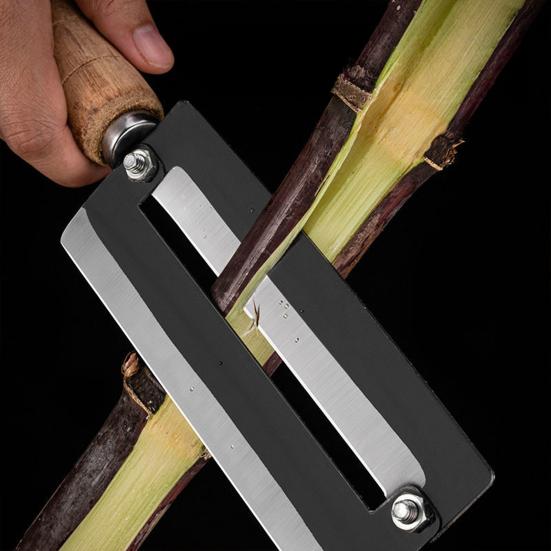 Vegetable Peeler with Ergonomic Handle 2 in 1 Stainless Steel Blade Sugar Cane Peeler And Bottle Opener Kitchen Tool