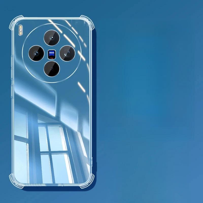 Funda On For VIVO X300 X 300 Pro X300Pro Soft TPU Transparent Clear Back Cover Coques Airbag Silicone Shockproof Phone Cases