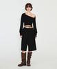 Daiaegeuneol Unbalance Bolero Knit (Black)