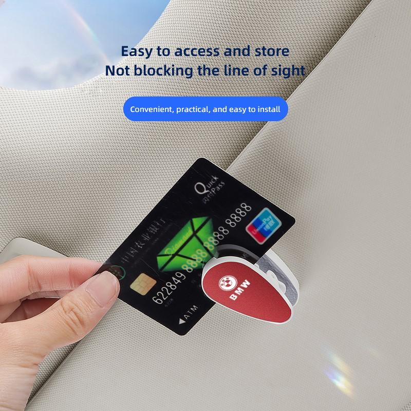 Multi functional Car Sun Visor Sunglasses Card Ticket Holder Glasses Clip Valve Cap For BMW X1 X2 X3 X5 X4 X6 X7 iX3 F20 F10 F07