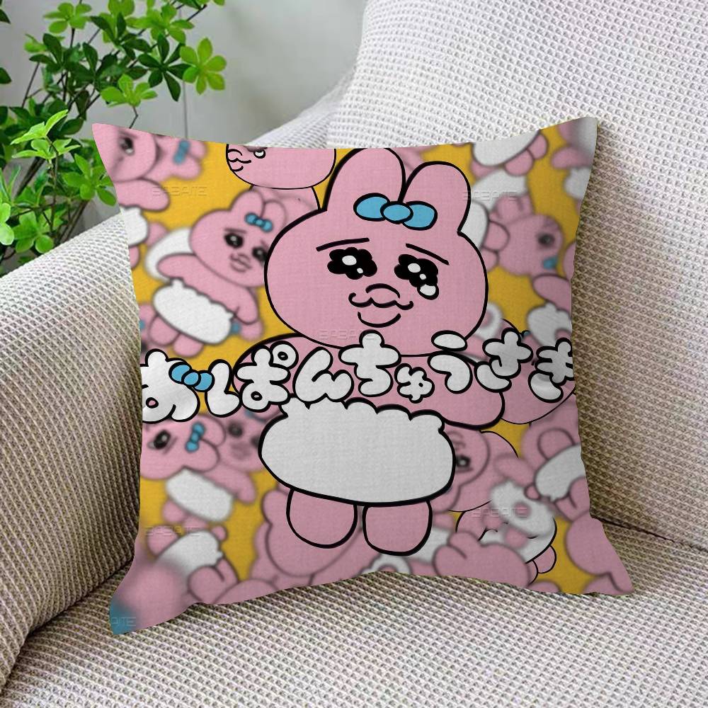 Popular Cute O-Opanchu U-Usagi Cushion Cover Decorative Pillow Sofa Home Decor Case Pillow Cases