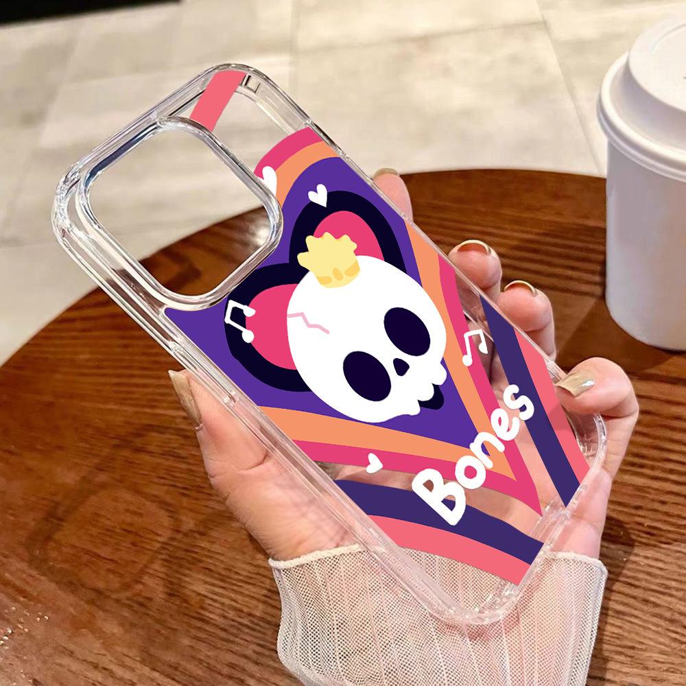 

Apple 17ProMax Halloween Skeleton Phone Case, 16ProMax Simple Hard Case, 14 Hard Case, 15 Large Hole Case iPhone 14 Pro