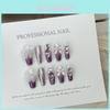 Handmade Gradient Aurora Purple Crystal Butterfly Nail Stickers Xs S M L Sizes