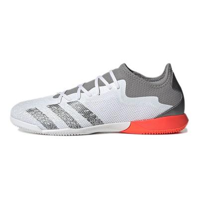 Predator Freak.3 Scarpe da calcio sportive low-top comode, resistenti e antiscivolo da uomo, scarpe da calcio bianche e grigie FY7820