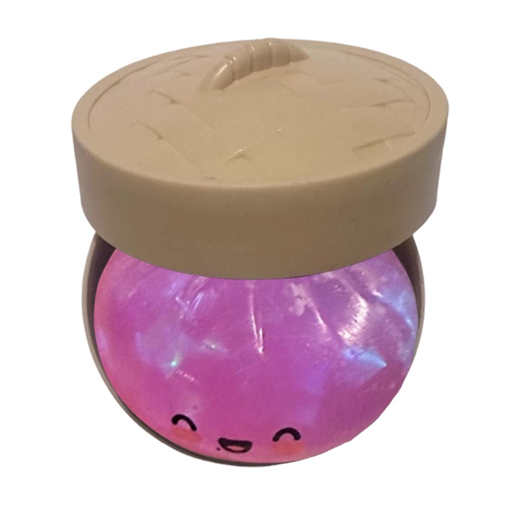 8 5cm Squeeze Toy Steamed Bun Squishy with Soft Silicone Lid Slow Rising Stress Relief Toy for Kids and Adults Sensory Play