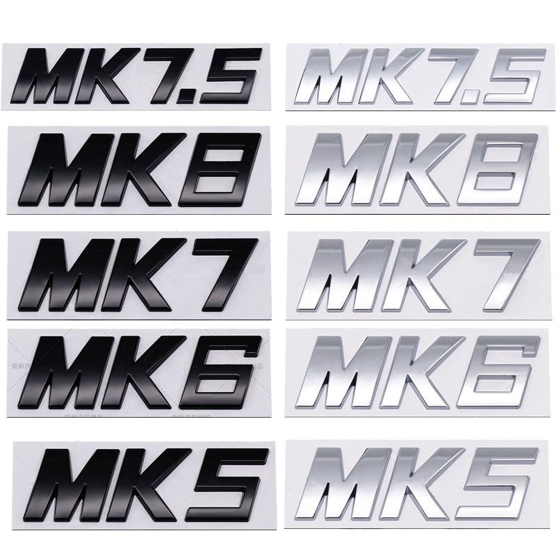 CJOZW1 3D Metal Car Trunk Sticker Compatible For VW Golf MK5 MK6 MK7 MK7.5 MK8 - Automotive Body Modification Accessory