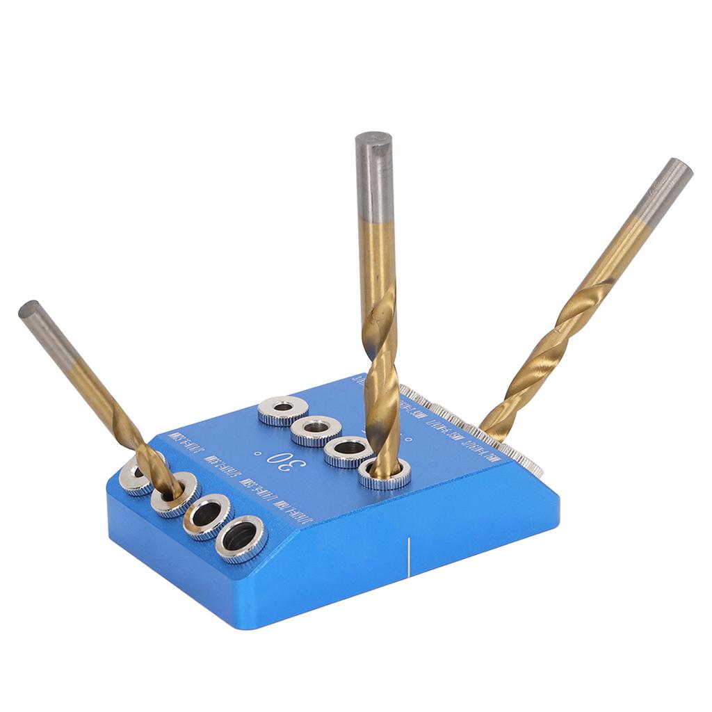 Drill Guide Jig 30 45 90 Degree Aluminum Alloy Angle Drill Jig for Woodworking Cutting