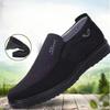 Herren Canvas Schuhe Leichte Slipper Outdoor Weiche Sohle Freizeitschuhe Atmungsaktiv Walking Flache Herrenschuhe Outdoor Slip-on Stoffschuh