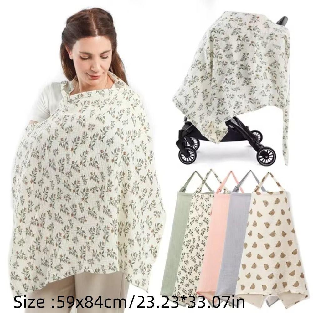 Cotton Mother Outing Breastfeeding Cover Privacy Apron Adjustable Breastfeeding Apron Stroller Blanket