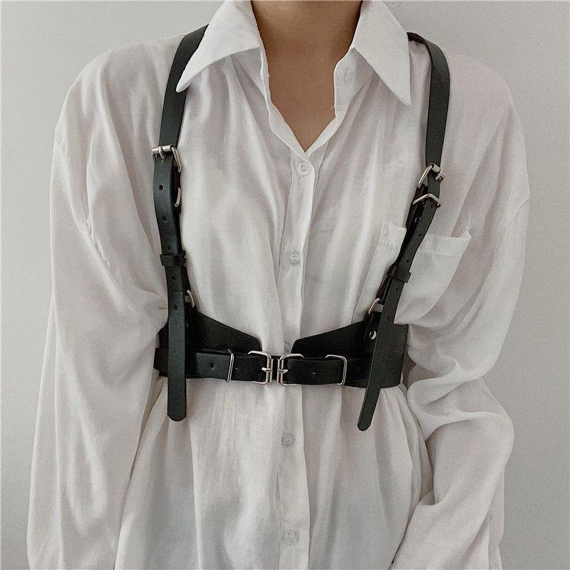 Punk Minimalist Trendy Style Strap Belt For Women With Versatile Dress And Shirt Pairings