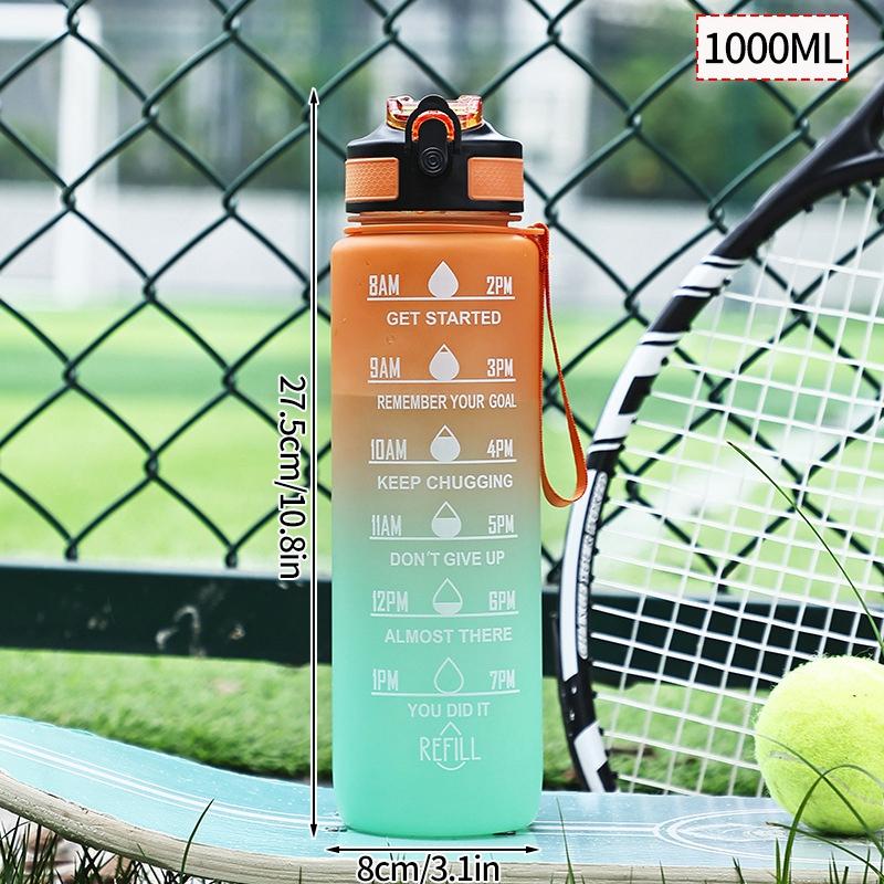 1 Liter Large Capacity Sports Water Bottle Leakproof Bottles Drinking Outdoor Travel Gym Fitness Jugs For Kitchen Cups