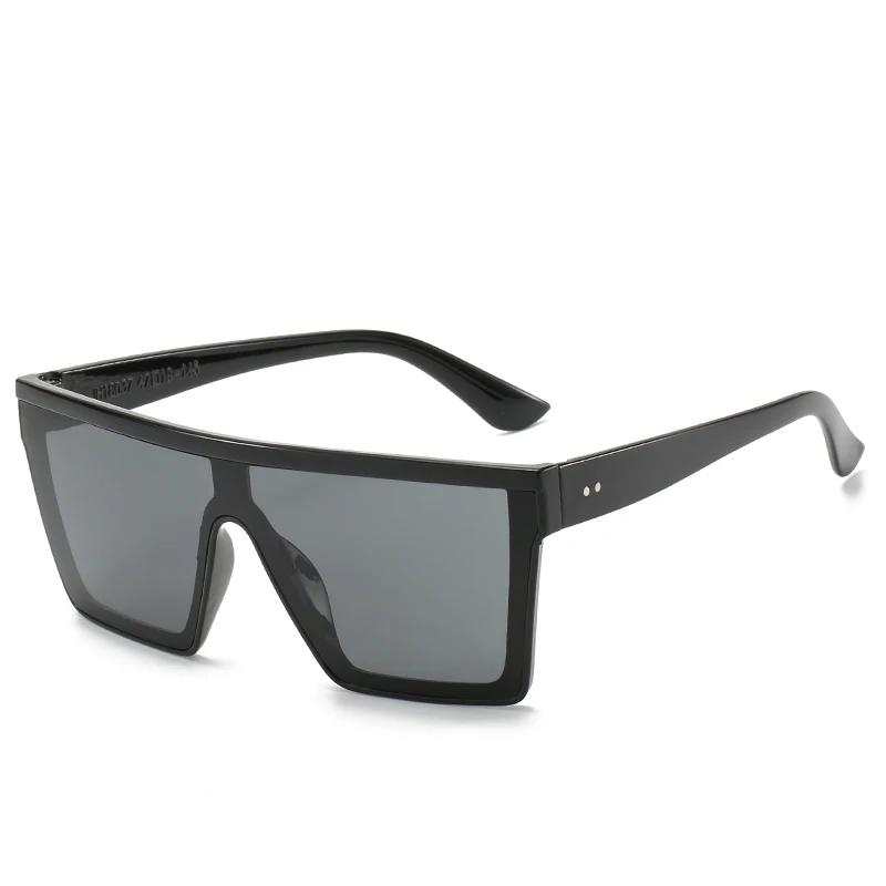 

Retro Big Frame Women Sunglasses Black Square Gradient Lens UV400 Protection Unisex Designer Shades