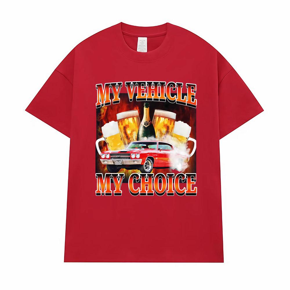 Дай мне мои ключи Пьяное вождение Смешные мемы Футболки Мой автомобиль Мой выбор Графические футболки Мужская одежда Винтажные оверсайз футболки S