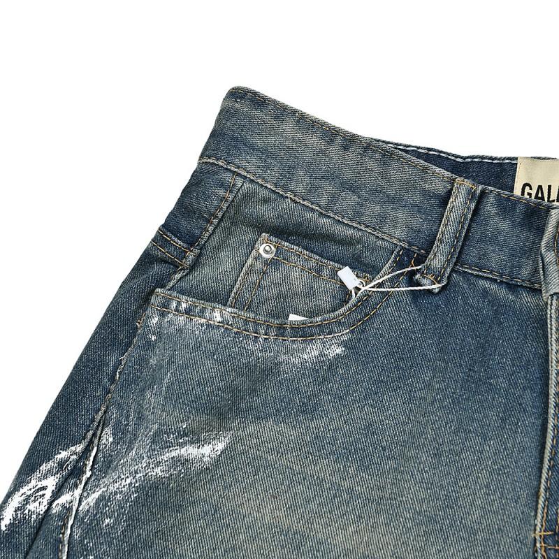 Herren Damen Used gewaschene Jeansshorts mittellang gerader Schnitt Streetwear Freizeit Hosen