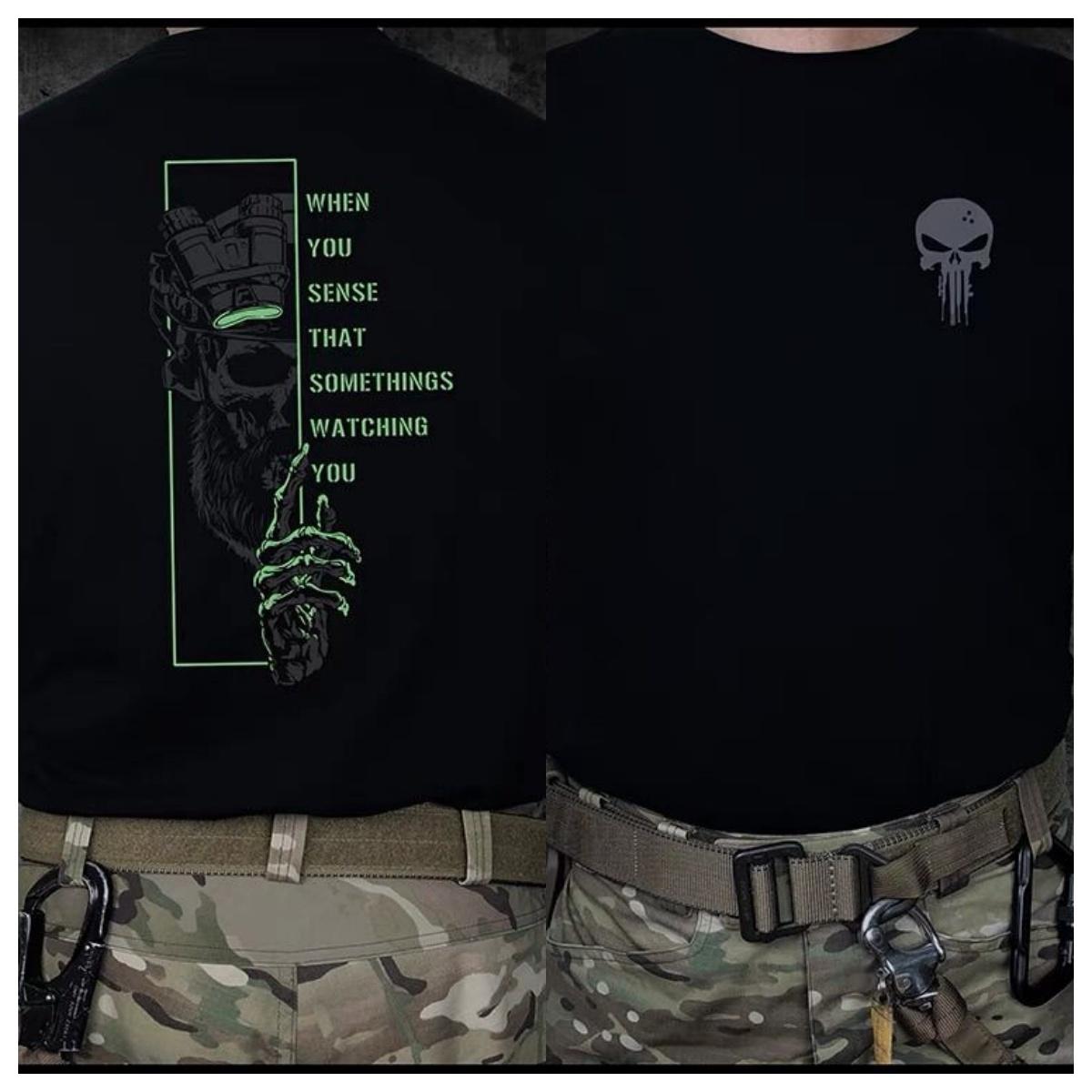 

Мужская тактическая хлопковая футболка Navy SEAL для военных фанатов с принтом PVS18 (прибор ночного видения), футболка с коротким рукавом, летний повседневный топ XL