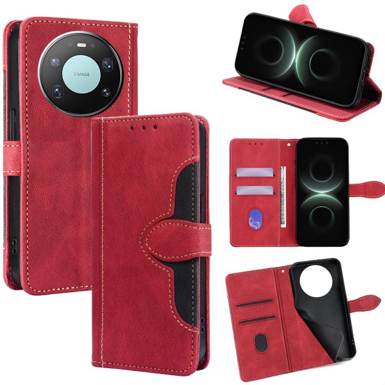 Skin Feel Magnetic Buckle Leather Phone Case