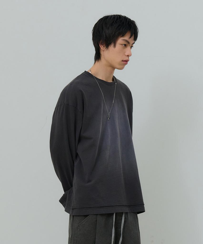 Desiledeu Raw Washed Long Sleeve T-Shirt-Fask5102B09