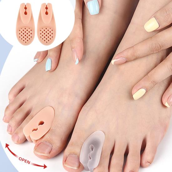 1 Pair Toe Separator Orthopedic Bunion Valgus Hammertoe Corrector Pain Relief Women Men Foot Alignment Overlapping Toe Spacer Straightener