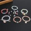 600pcs Double Color Jelly Result Round Glass Beads with Elastic Cord Jewelry Scissors Kits for Bracelet Necklace DIY Jewelry
