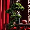 Artificial Cliff Cypress Welcome Pine Bonsai Plant Office Green Plant False Tree Decoration Hotel Soft Installation Landscape