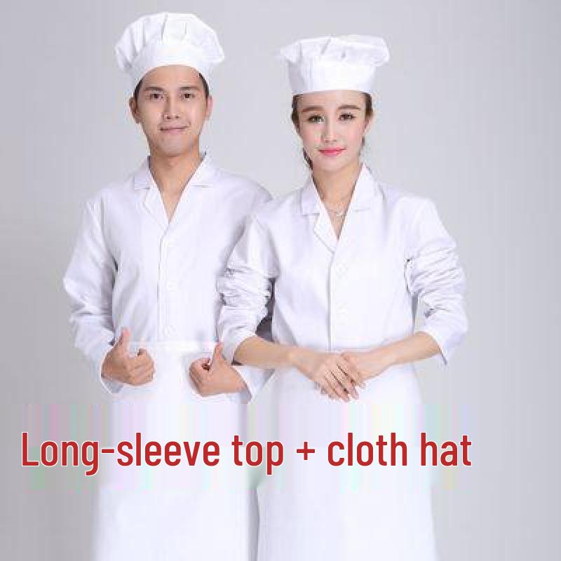 White Long Sleeve Chef Uniform Set