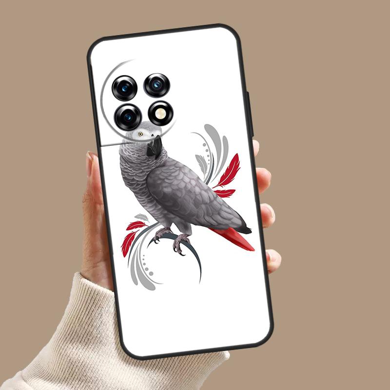 African Grey Parrot Case For OnePlus Nord 5 CE 4 3 Lite N20 N30 OnePlus 15 13 12 11 8 9 10 Pro 12R 13T 13R Cover