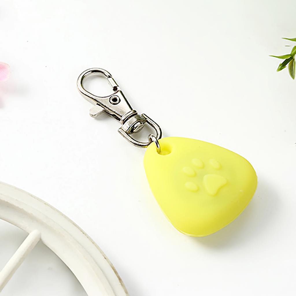 LED Silicone Triangle Pendant Light for Pets Anti-Lost Dog Tag Night Glowing Collar Accessory Backpack Light