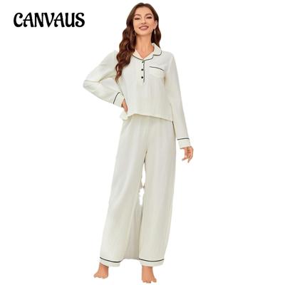 Women's Homewear Suit Autumn and Winter Long-sleeved Cardigan Trousers Women's Pajamas