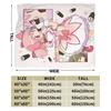 Puella Magi Madoka Magica Knitted Blanket Fleece Soft Throw Blankets for Home Couch Bed Rug