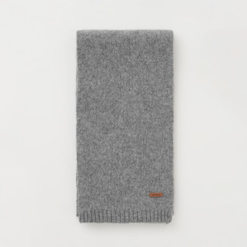 But’ton Wool Knit Muffler (4 colors)