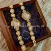 Vintage Floral Pearl French Women's Bracelet Watch