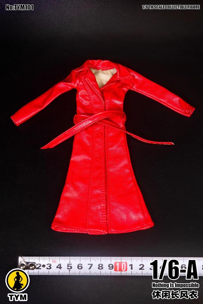 Toys Hobbies Scale Action Figure Compatible with TBLeague Body TYM101 Windbreaker Beautiful Woman Fashion Genuine Leather Windbreaker and Body Not &