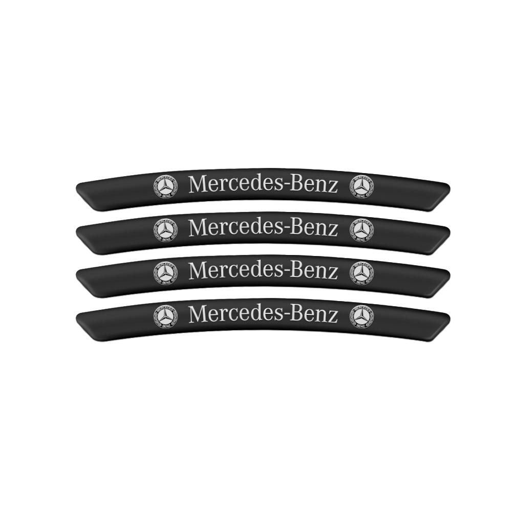 4pcs Car Shape Wheel Rim Sticker Decoration Accessories For Mercedes Benz AMG W168 W211 W212 W213 CLE GLA C180 GLC GLA W203 W204