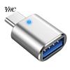 Phone Converter Adapter OTG Multi-purpose High-speed Transmission Type-C To USB Mini Flash Drive Reader with Indicator Light for Smartphone