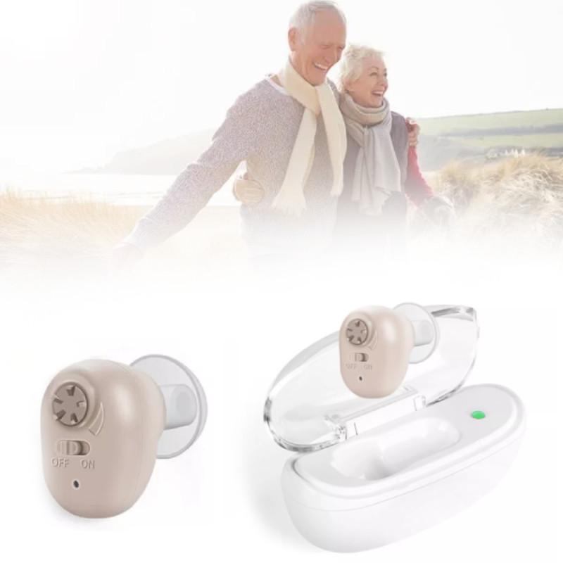 Aid Hearing Elder In Ear Mini Invisible Adjustable Tone Sound Portable Amplifier