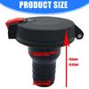 Marine 38mm Black Push Button Boat Fuel Deck Fill/Filler For Boats Trucks With UV Resistant Polymer Construction