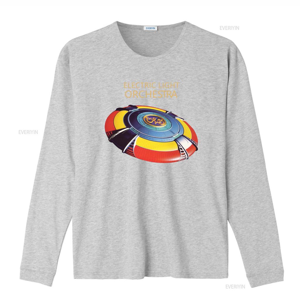 Electric Light Orchestra Retro Futuristic Spaceship Unisexs T Shirt Vintage Washed Top For Everyday Wear Versatile Casual Unisex