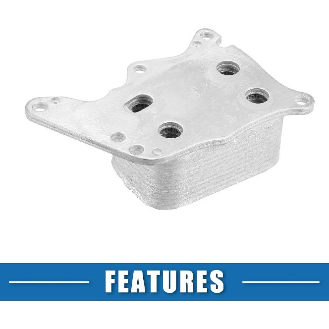 Automatic Engine Oil Cooler No.11427552687 Transmission Heat Exchanger Oil Cooler for Mini Cooper S Aluminum Silver Tone