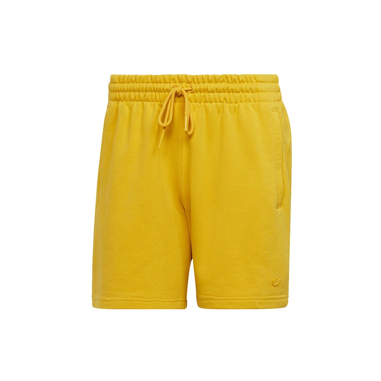 adidas originals C Short Ft Solid Color Lacing Sports Shorts Yellow Men s HF6369 M