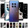 For Infinix Zero 40 5G 4G Case Black Silicone Soft Painted Animal Back Cover For Infinix Zero 40 Protective Shockproof Cool Capa