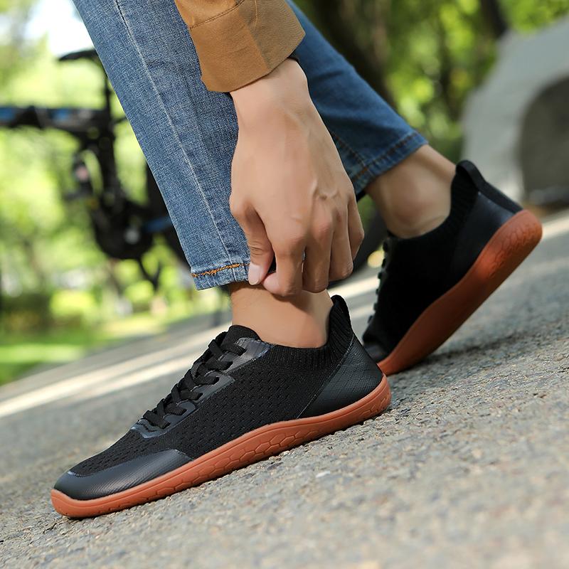 Mesh Casual Sneakers met Brede Neus Lichtgewicht Ademend Crosstraining Schoenen Dames Heren Antislip Wandelen Platte Schoenen