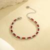 GEMCHIC Women's Stainless Steel Colorful Zircon Bracelet Fashion Luxury Versatile Jewelry for Everyday