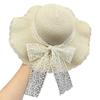Summer Straw Hat For Women With Wide Brim And Adjustable Fit For Beach And Casual Wear