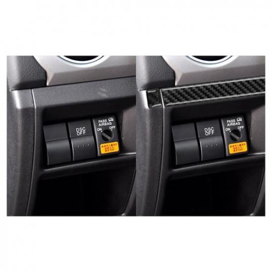 Bright Carbon Fiber Car Front Dashboard Panel Strip For Mazda MX-5 Miata 09-15