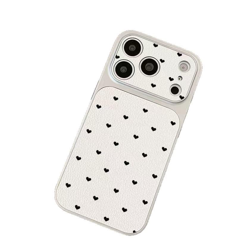 Applicable to 17promax mobile phone case 16pro new 15 leather 14 large windows 13 full screen love 12x