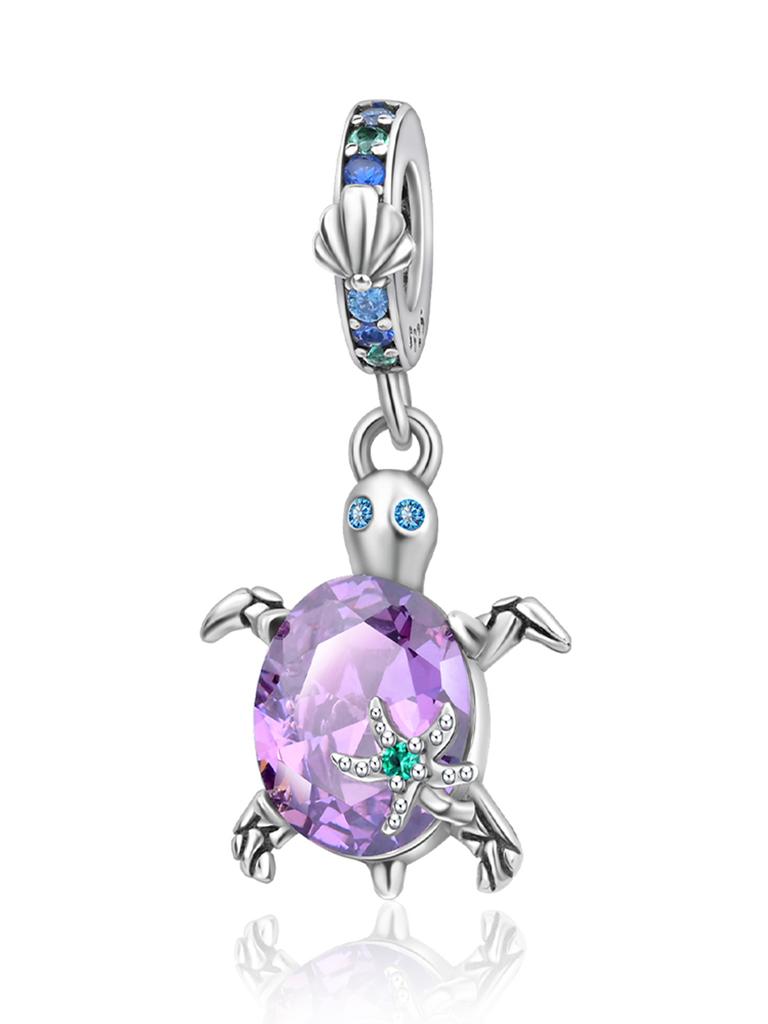 New Copper 12 Colors Sea Turtle Series Pendant Fine Jewelry Charm Fit Genuine Original Diy Bracelet Accessories Women Jewelry