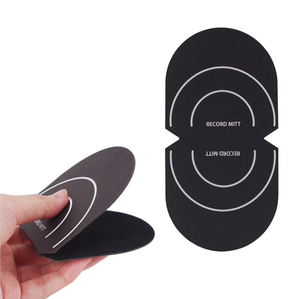 Record Mitt 2pcs Anti Static Record Cleaner Handler Protector Record Player Accessories for LP Handling and Avoiding